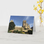 Lincoln Cathedral Groeten Kaart (Gele Bloem)