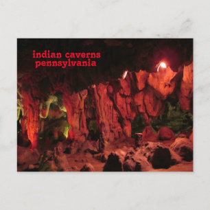 lincoln caverns, pennsylvania briefkaart