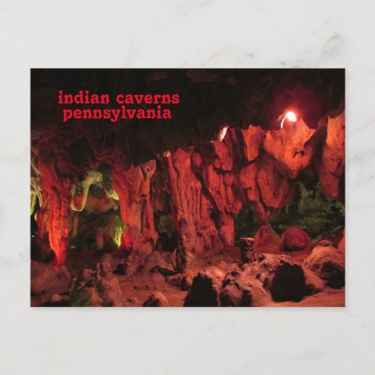 lincoln caverns, pennsylvania briefkaart (Voorkant)