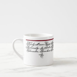 Lincoln Citaat - Kracht 90s Stijl Espresso Kop