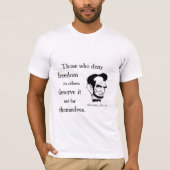Lincoln citeert vrijheid t-shirt (Voorkant)
