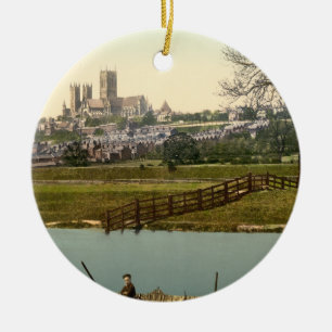 Lincoln City Uitzicht, Lincolnshire, Engeland Keramisch Ornament
