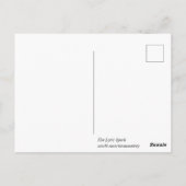 Lincoln contre Trump, la carte postale de caractèr (Dos)