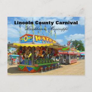 Lincoln County Carnival - Brookhaven, Mississippi Briefkaart