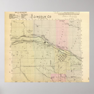 Lincoln County, Nebraska Poster
