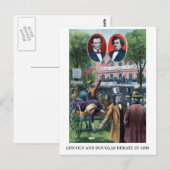 Lincoln-Douglas Debat van 1858 Briefkaart (Voorkant / Achterkant)