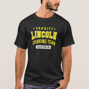 Lincoln Drink Team Captain Beer Craft Beer Dri T-shirt