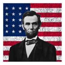 Lincoln en de Amerikaanse vlag