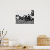 Lincoln en McClellan in Antietam Poster (Keuken)