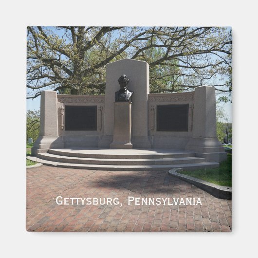 Lincoln Gettysburg Adres Memorial Magneet (Voorkant)
