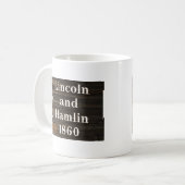 Lincoln-Hamlin 1860 Koffiemok (Voorkant links)