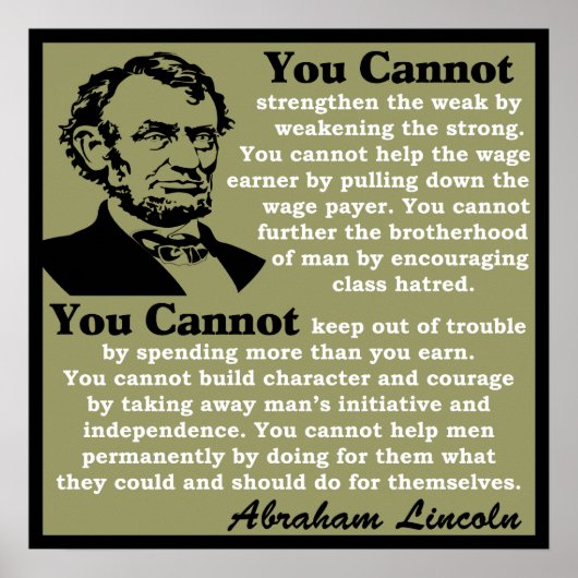 Lincoln: Help jezelf! Poster (Voorkant)