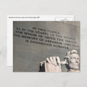 Lincoln-herdenkingsquote Briefkaart (Voorkant / Achterkant)