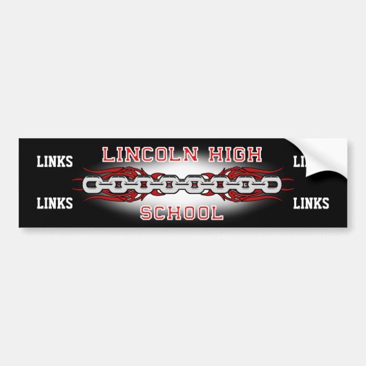 Lincoln High School Links Bumper sticker (Devant)