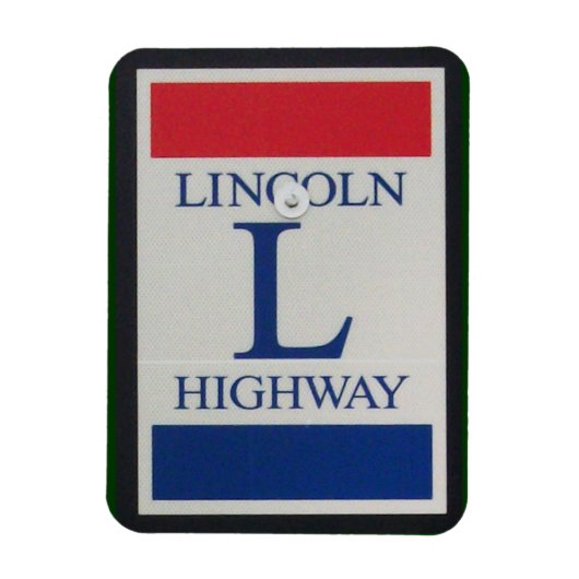 Lincoln Highway Sign Magneet (Verticaal)