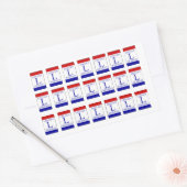 Lincoln Highway Traditionele Kleuren Sticker (Envelop)