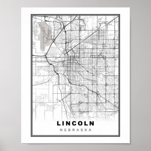 Lincoln Kaart Poster
