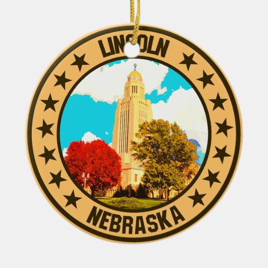 Lincoln Keramisch Ornament (Voorkant)