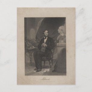 Lincoln kijkt naar Washington Briefkaart