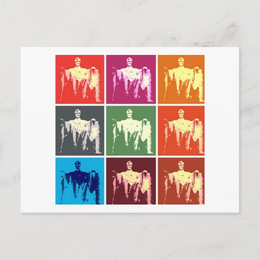 Lincoln Memorial Abstract Briefkaart (Voorkant)