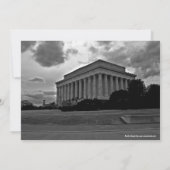 Lincoln Memorial Afstuderen Uitnodiging (Achterkant)