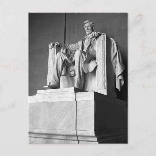 Lincoln Memorial B&W Greeting Briefkaart (Voorkant)
