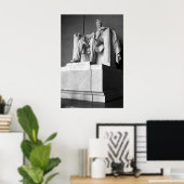 Lincoln Memorial B&W Poster (Thuiskantoor)