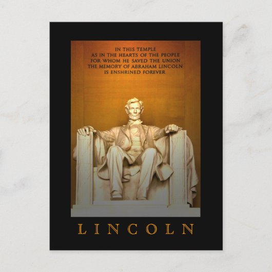 Lincoln Memorial Briefkaart (Voorkant)