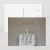 Lincoln Memorial Briefkaart Washington DC Field Tr (Voorkant / Achterkant)