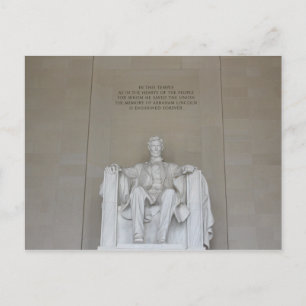 Lincoln Memorial Briefkaart Washington DC Field Tr