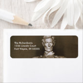 Lincoln Memorial gepersonaliseerde Adresetiketten Etiket (Insitu)