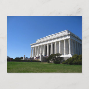 Lincoln Memorial in het voorjaar Briefkaart