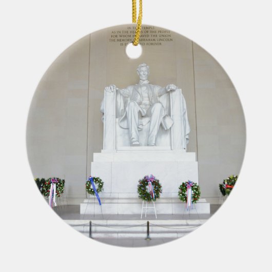 Lincoln Memorial. Keramisch Ornament (Voorkant)