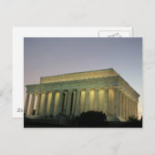 Lincoln Memorial nachtscène Briefkaart (Voorkant / Achterkant)