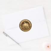 Lincoln Memorial Ronde Sticker (Envelop)