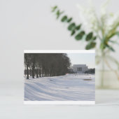Lincoln Memorial Snow Briefkaart (Staand voorkant)