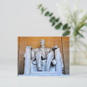 Lincoln Memorial Standbeeld, Washington D.C. Briefkaart (Staand voorkant)