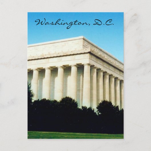 Lincoln Memorial Washington D.C. Briefkaart (Voorkant)