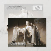 Lincoln Memorial, Washington, D.C. Briefkaart (Voorkant / Achterkant)