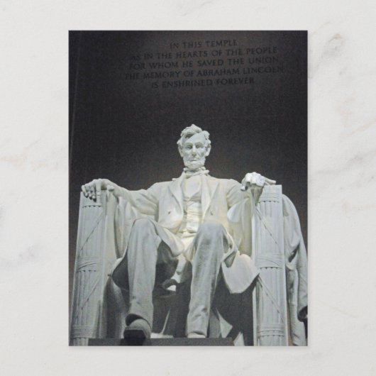 Lincoln Memorial Washington DC 001 Briefkaart (Voorkant)