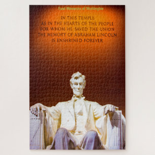 Lincoln Memorial Washington. Legpuzzel