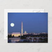 Lincoln Memorial, Washington Monument, VS Briefkaart (Voorkant / Achterkant)
