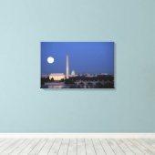 Lincoln Memorial, Washington Monument, VS Canvas Afdruk (Insitu (Houten vloer))