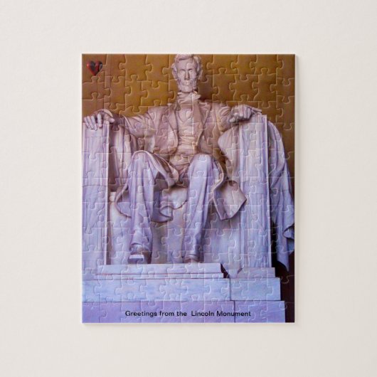 Lincoln Monument Jigzaag Puzzle Legpuzzel (Verticaal)