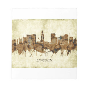 Lincoln Nebraska Cityscape Notitieblok