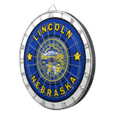 Lincoln Nebraska Dartbord (Voorkant Rechts)