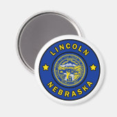 Lincoln Nebraska Magneet (Voorkant / Achterkant)