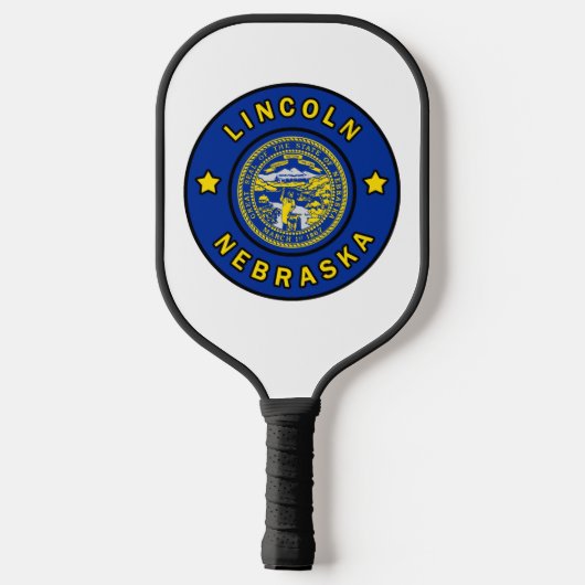 Lincoln Nebraska Pickleball Paddle (Achterkant)