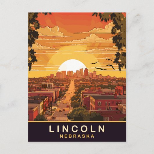 Lincoln, Nebraska, reizen Briefkaart (Voorkant)