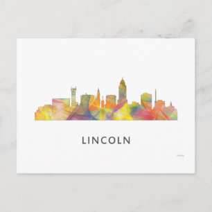 LINCOLN, NEBRASKA SKYLINE WB1 BRIEFKAART